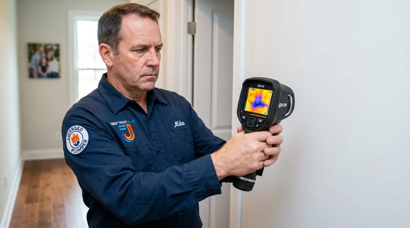 Thermal imaging leak detection by Johns Plumbing LLC in Portola